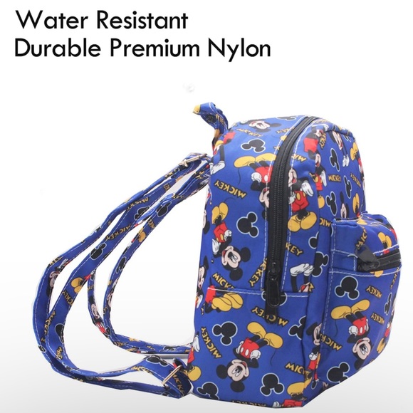 Mickey Mouse All Over Print Small Nylon Bag Multipurpose Causal Daypack Mini Bag - Picture 3 of 4